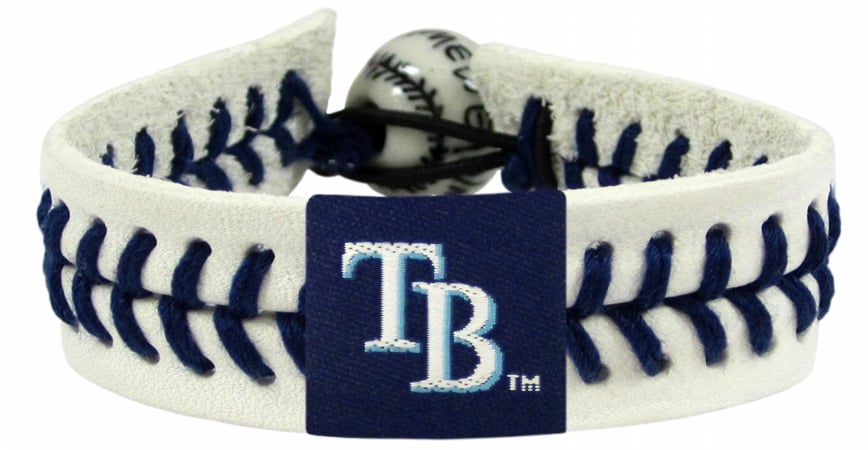 Tampa Bay Rays Bracelet Genuine Baseball