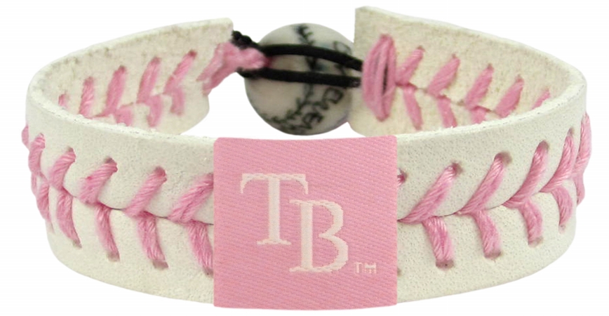 Tampa Bay Rays Bracelet Baseball Pink