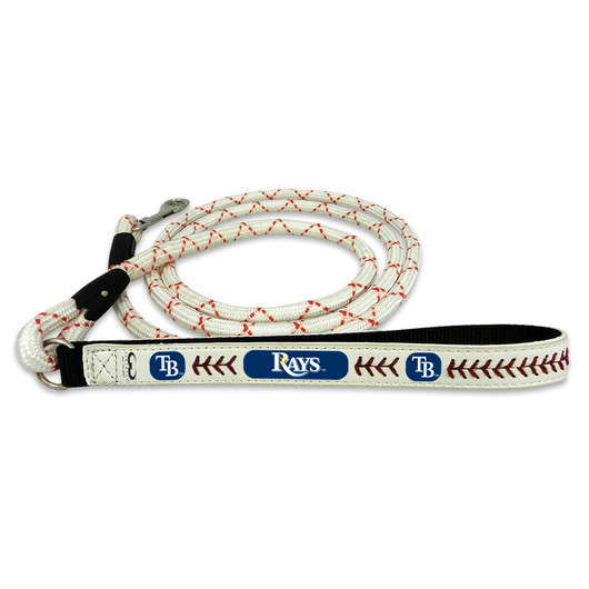 Tampa Bay Rays Frozen Rope Baseball Leather Leash L