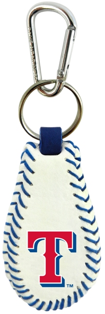 Texas Rangers Baseball Keychain
