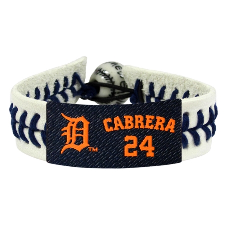 Picture of Detroit Tigers Bracelet Genuine Baseball Miguel Cabrera