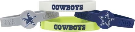 Picture of Dallas Cowboys Bracelets 4 Pack Silicone