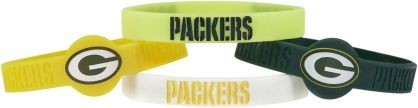 Picture of Green Bay Packers Bracelets 4 Pack Silicone