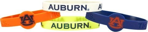 Auburn Tigers Bracelets - 4 Pack Silicone