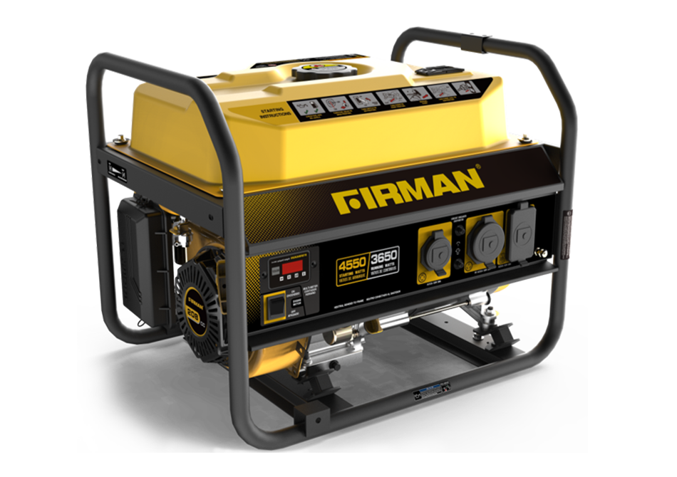 Picture of Firman Power Equipment P03601 Gas Powered 3650-4550 Watts Portable Generator