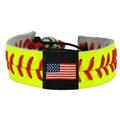 American Flag Classic Softball Bracelet American Flag Classic Softball Bracelet