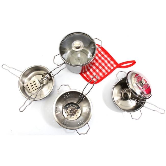 AZ Trading & Import PS15B Kitchen Cookware Metal Pots & Pans Playset  22 x 16...