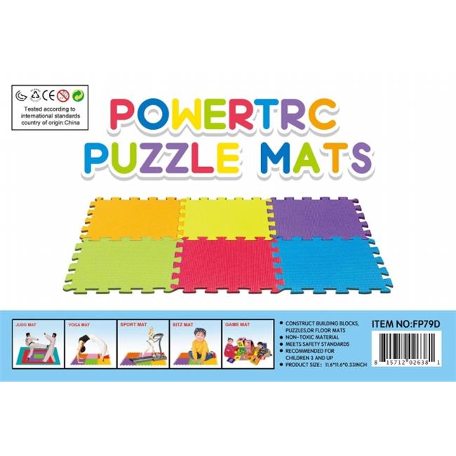 AZ Trading & Import FP79D 10 Piece Soft Foam Puzzle Mat  5 x 2 ft.