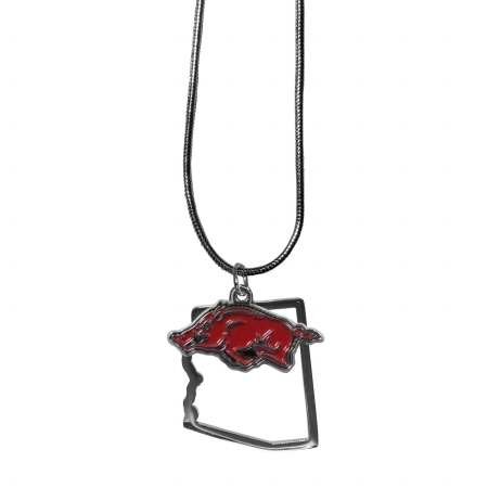 Arkansas Razorbacks State Charm Necklace