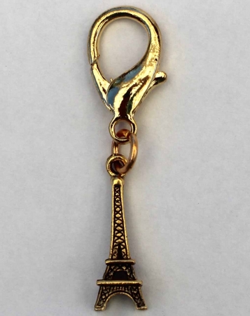 Picture of Eiffel Tower Collar Charm - Gold