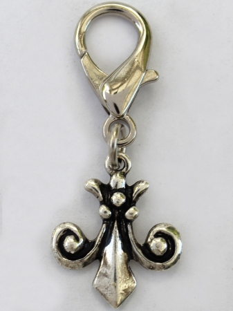 Picture of Fleur de Lis Silver Collar Charm