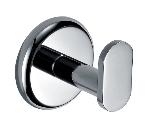 Robe Hook - Brushed Nickel - 2.125 x 2 x 2 in. - Wall Mount - Solid Brass