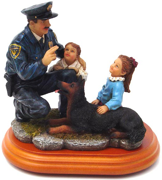 Picture of Encore Select 990-24 Americas Heroes the Police Officer Is Your Friend Limited Numbered Edition Figurine