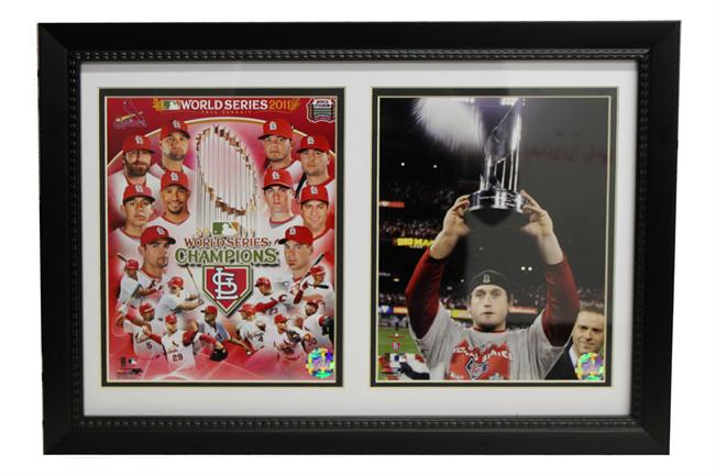 12 x 18 Double Frame - St.Louis Cardinals Champions 1