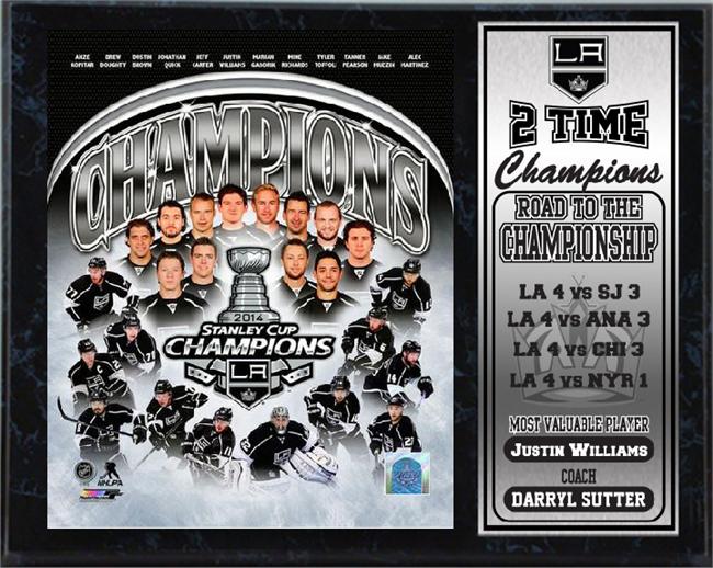 12 x 15 Stat Plaque - Los Angeles Kings Champions