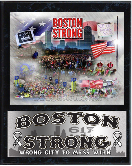 12 x 15 Stat Plaque - Boston Strong