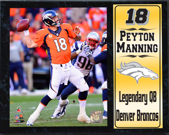 12 x 15 Stat Plaque - Peyton Manning Denver Broncos