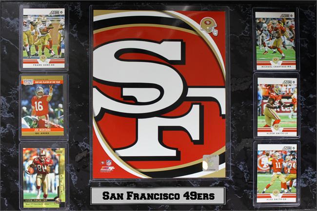 13 x 27 Six Card Plaque -San Francisco 49ers