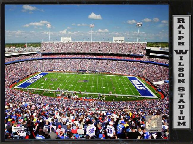511-FBBUFSTD 9 x 12 Plaque - Ralph Wilson Stadium Buffalo Bills