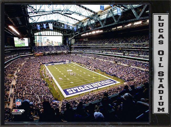 511-FBINDSTD 9 x 12 Plaque - Lucas Oil Stadium Indianapolis Colts