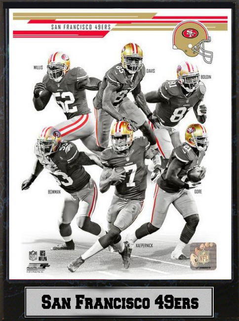 511-FBSF2013 9 x 12 Plaque - 2013 San Francisco 49ers