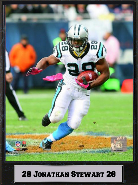 511-FBCAR28 9 x 12 Plaque - Jonathan Stewart Carolina Panthers