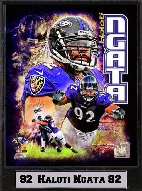 9 x 12 Plaque - Haloti Ngata Baltimore Ravens