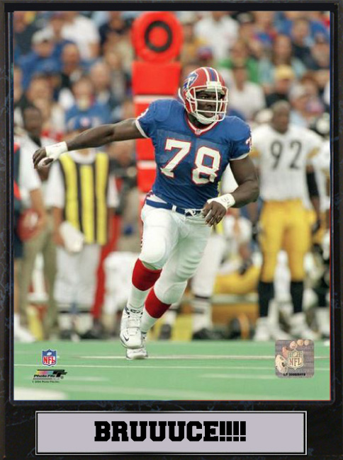 511-FBBUF78 9 x 12 Plaque - Bruce Smith Buffalo Bills