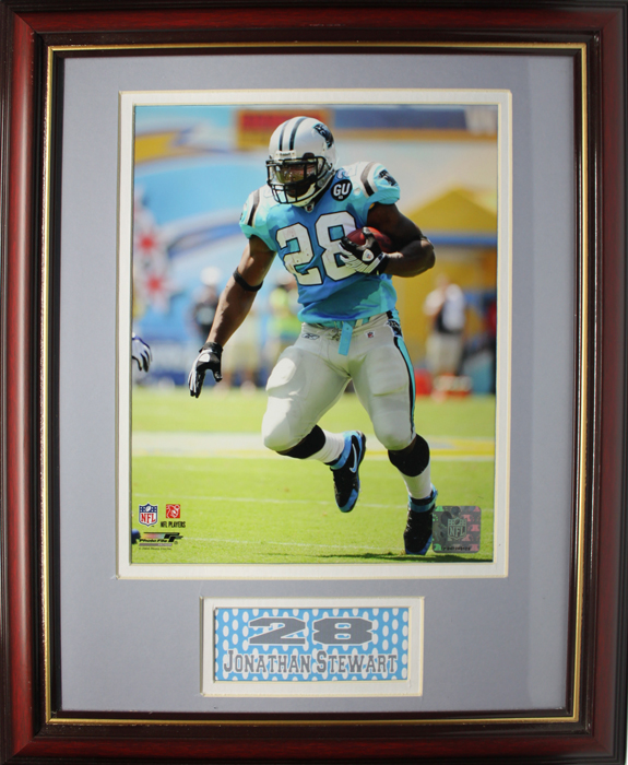 141-FBCAR28 11 x 14 Deluxe Frame - Jonathan Stewart Carolina Panthers
