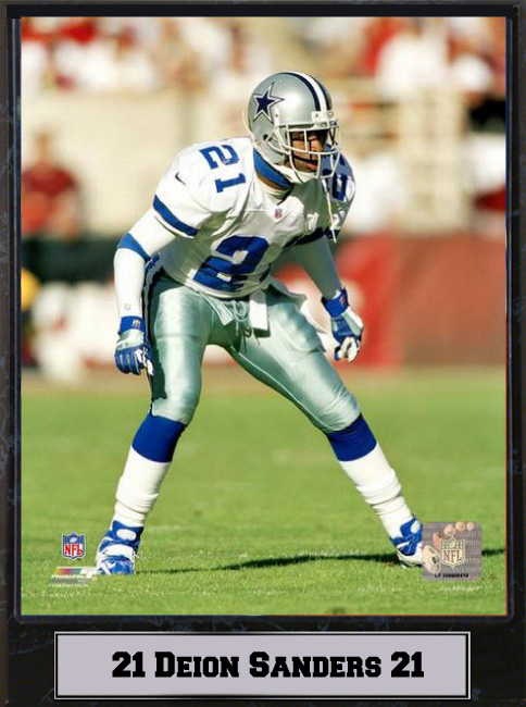 9 x 12 Plaque - Deion Sanders Dallas Cowboys