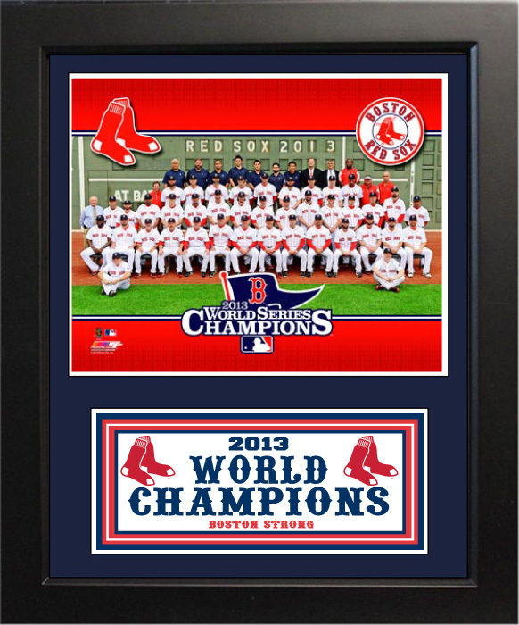 140-BBBOSChamps 11 x 14 Deluxe Frame - Boston Red Sox 2013 World Series Champions