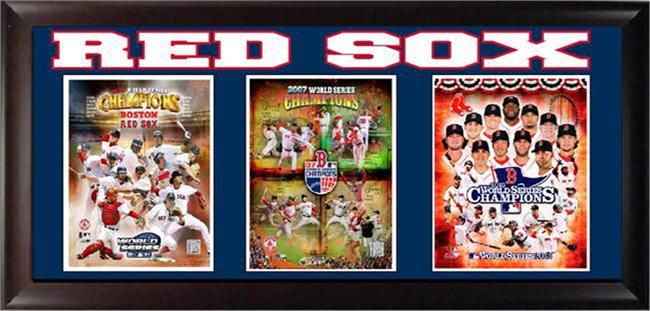 15 x 35 Three Photo Frame - Boston Red Sox World Series Champions