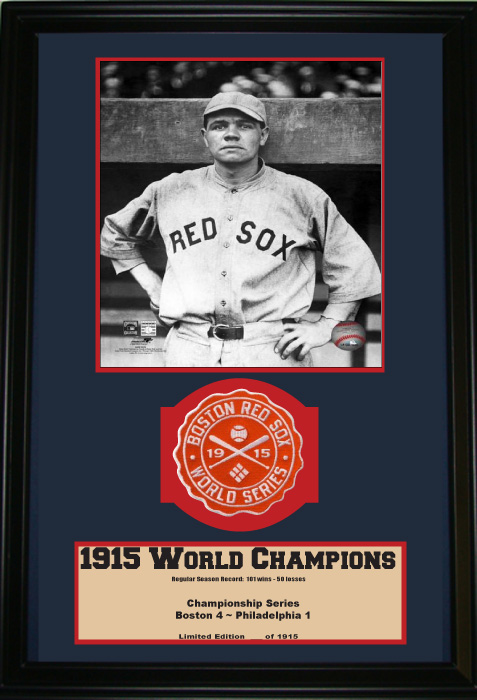 12 x 18 Patch Frame - Boston Red Sox 1915 Champions