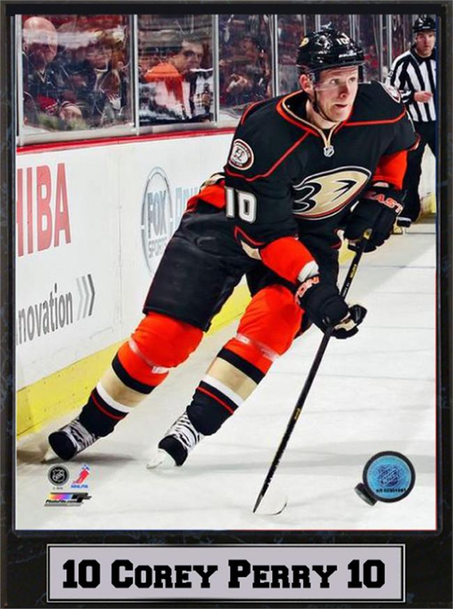 513-HKYANA10 9 x 12 Plaque - Corey Perry Anaheim Ducks