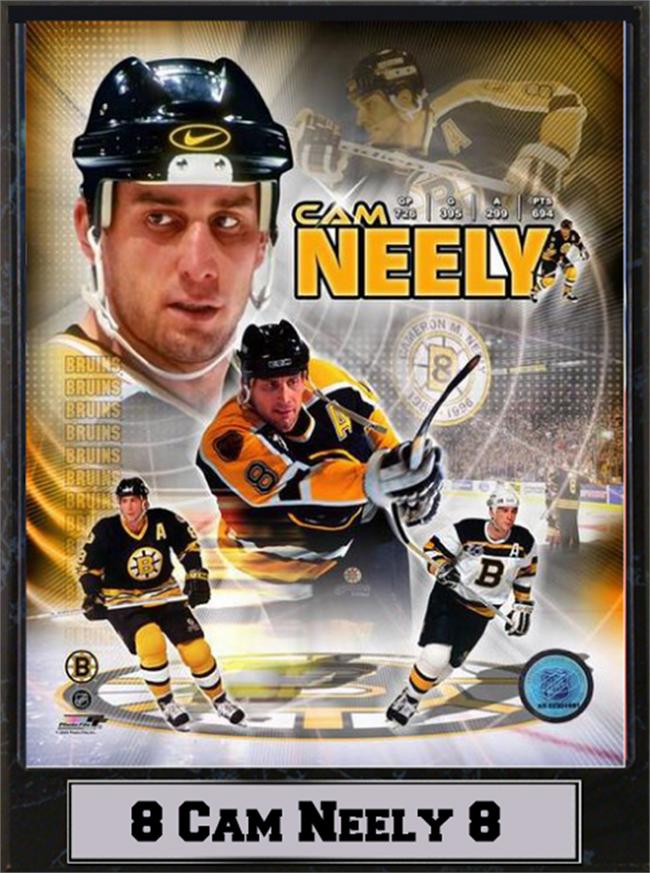 513-HKYBOS8L 9 x 12 Plaque - Cam Neely Boston Bruins