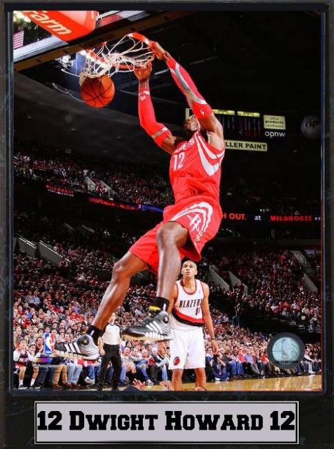 Picture of Encore Select 512-11 9 x 12 Plaque - Dwight Howard Houston Rockets