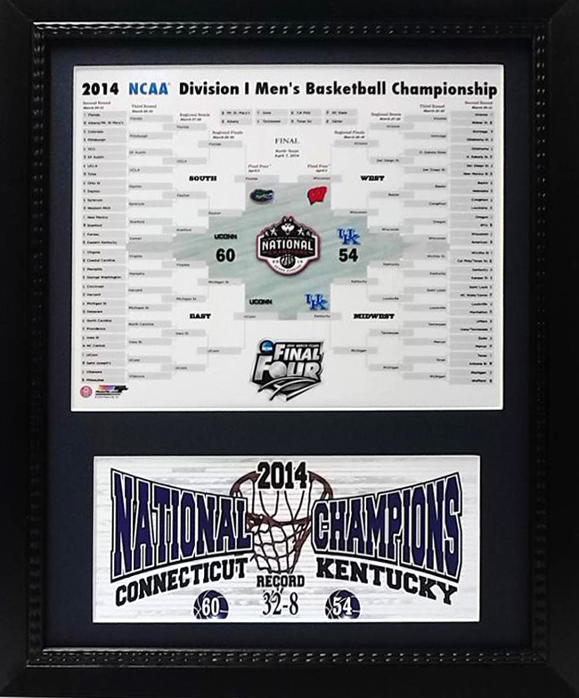 11 x 14 Deluxe Frame - University of Connecticut Champions
