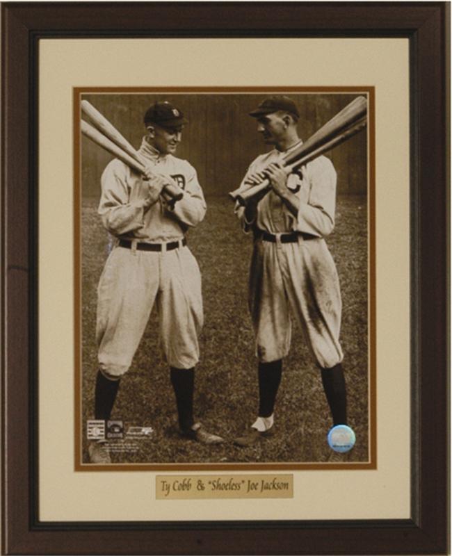 11 x 14 Deluxe Frame - Ty Cobb & Joe Jackson