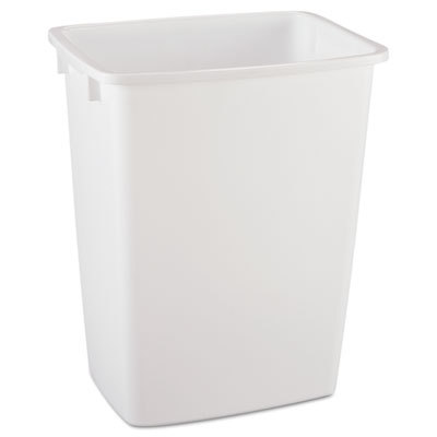 RUB2806TPWHICT 36 qt Plastic Open-Top Wastebasket, White