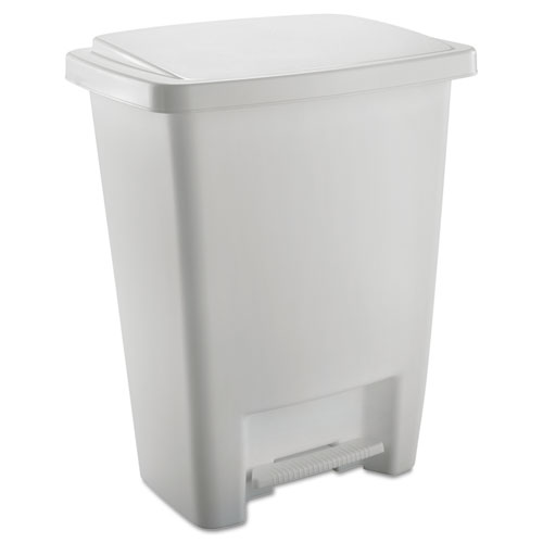 Picture of Rubbermaid RUB284187WHICT Rectangular Step-On Wastebasket&#44; Whtie<BR>
