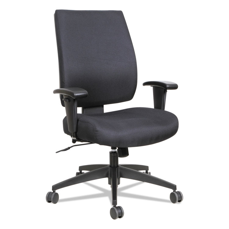 Picture of Alera ALEHPS4201 Wrigley Series High Performance Mid-Back Synchro-Tilt Task Chair&#44; Black<BR>