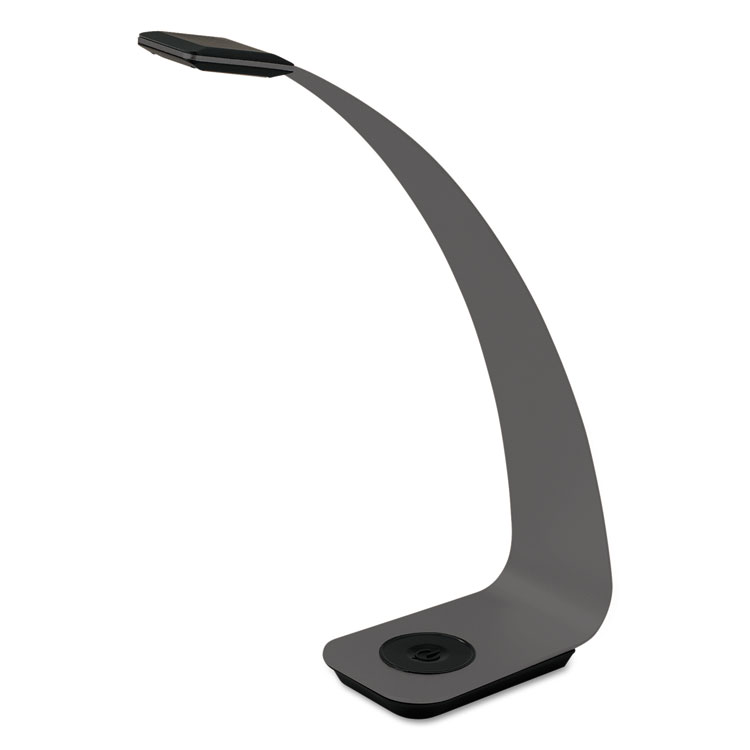 Picture of Alera ALELED927G Curve LED Lamp&#44; 2 Prong - Graphite Gray