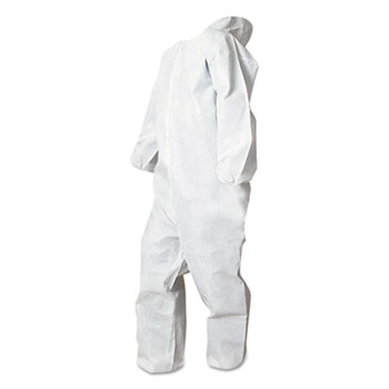 Picture of Boardwalk BWK00032L Disposable Coverall&#44; White - Large