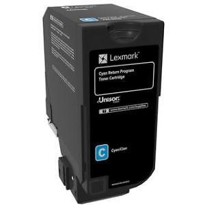 Picture of Lexmark LEX74C10C0 CS72 Return Program Cartridge Toner, Cyan