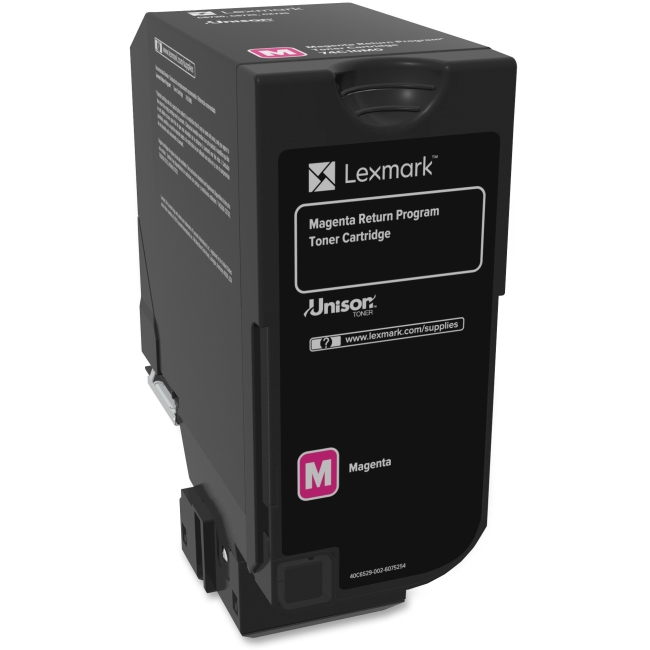 Picture of Lexmark LEX74C10M0 CS72 Return Program Cartridge Toner, Magenta