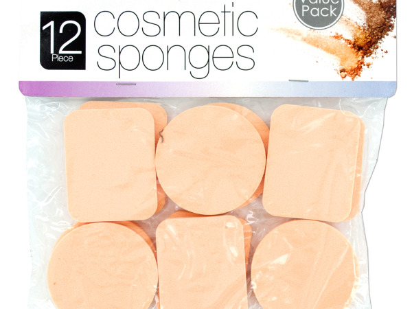 Picture of Bulk Buys HW844-12 Cosmetic Sponges Set - 12 Piece -Pack of 12