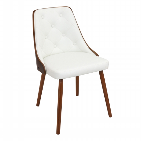 Picture of Lumisource CH-JY-GNN WL Plus W Gianna Chair&#44; Walnut & White