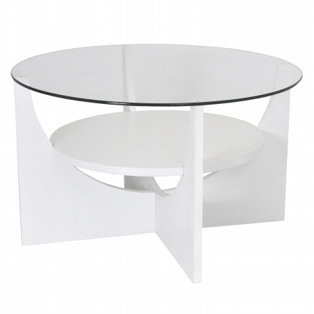 TB-CTU W U Shaped Coffee Table, White