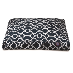 Picture of Majestic Pet 78899560575 Athens Navy Small Rectangle Dog Bed