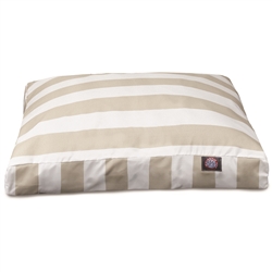 Picture of Majestic Pet 78899550106 Vertical Stripe Sand Medium Rectangle Dog Bed